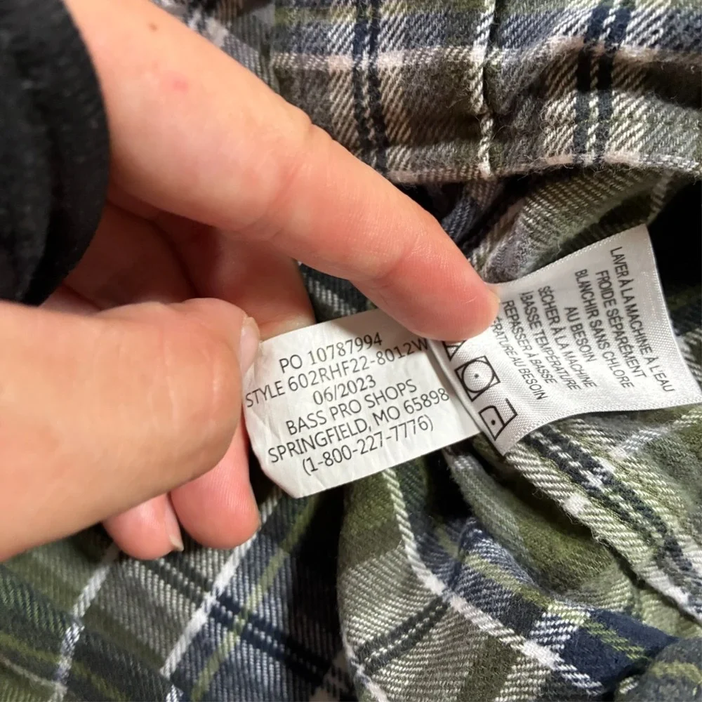 Red‎ Head Mens Button Up Shirt Size XL Green Plaid 100% Cotton Long Sleeve